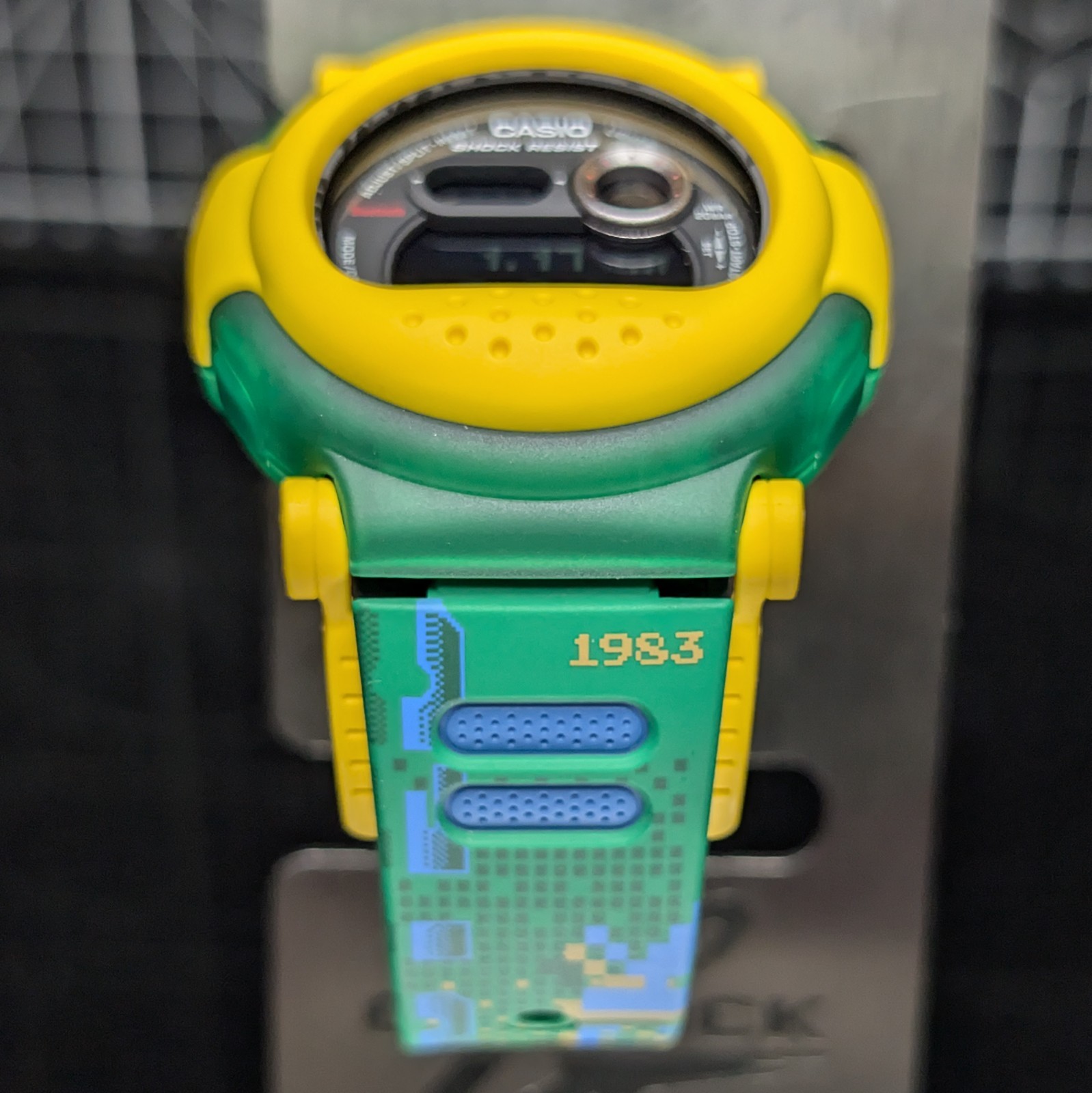 Casio G-Shock G-B001 Bluetooth Jason w/ Detachable Bezel Yellow Green G-B001RG-3