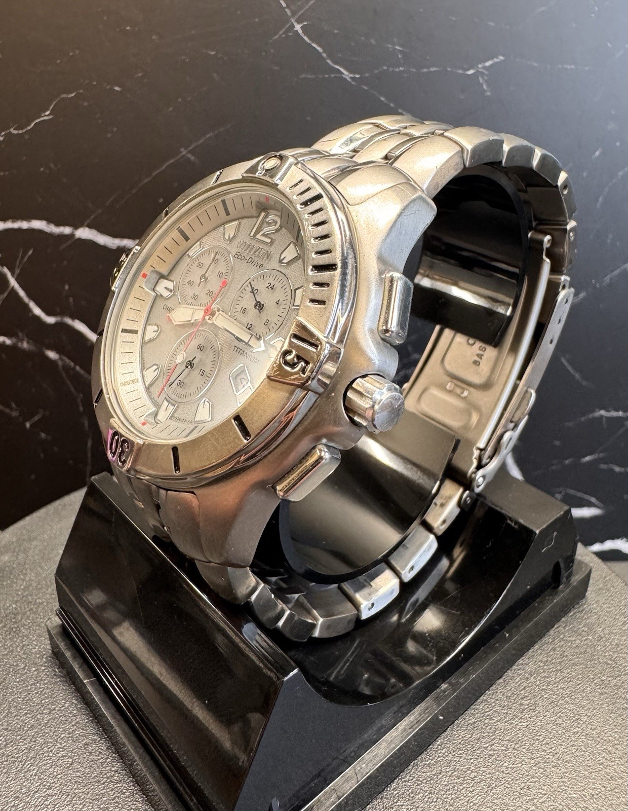 Citizen Eco-Drive Titanium Chronograph H500-S021260 Men’s 42mm Silver 200M Watch