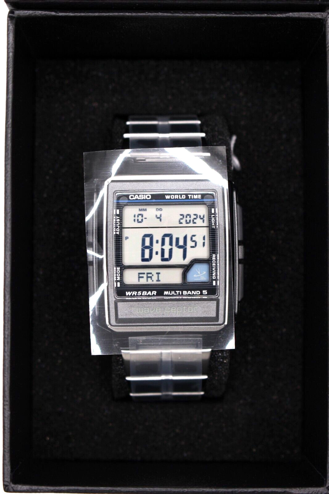 CASIO WAVE CEPTOR WV-59RD-1AJF Men’s Watch Super Illuminator Stainless Steel