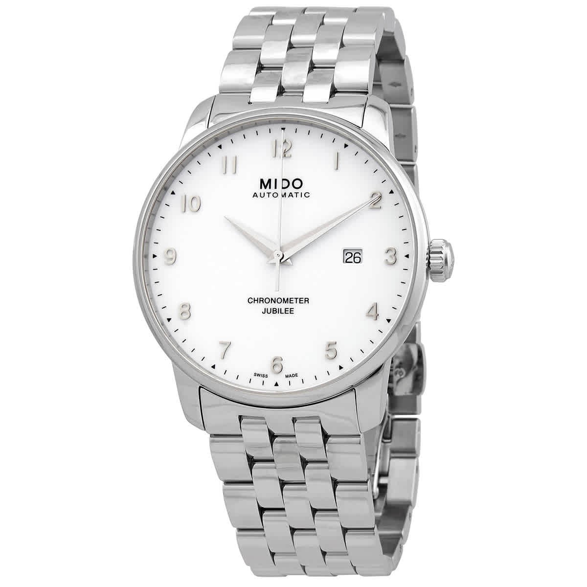 Mido Baroncelli Automatic Chronometer White Dial Men’s Watch M0376081101200