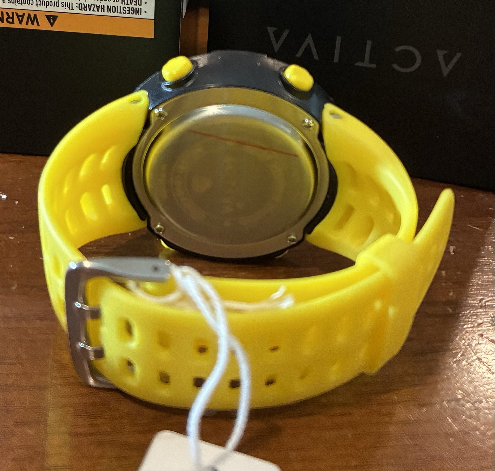 Activa Digital Essentials Men’s Quartz Digital Alarm Date 50mm Yellow