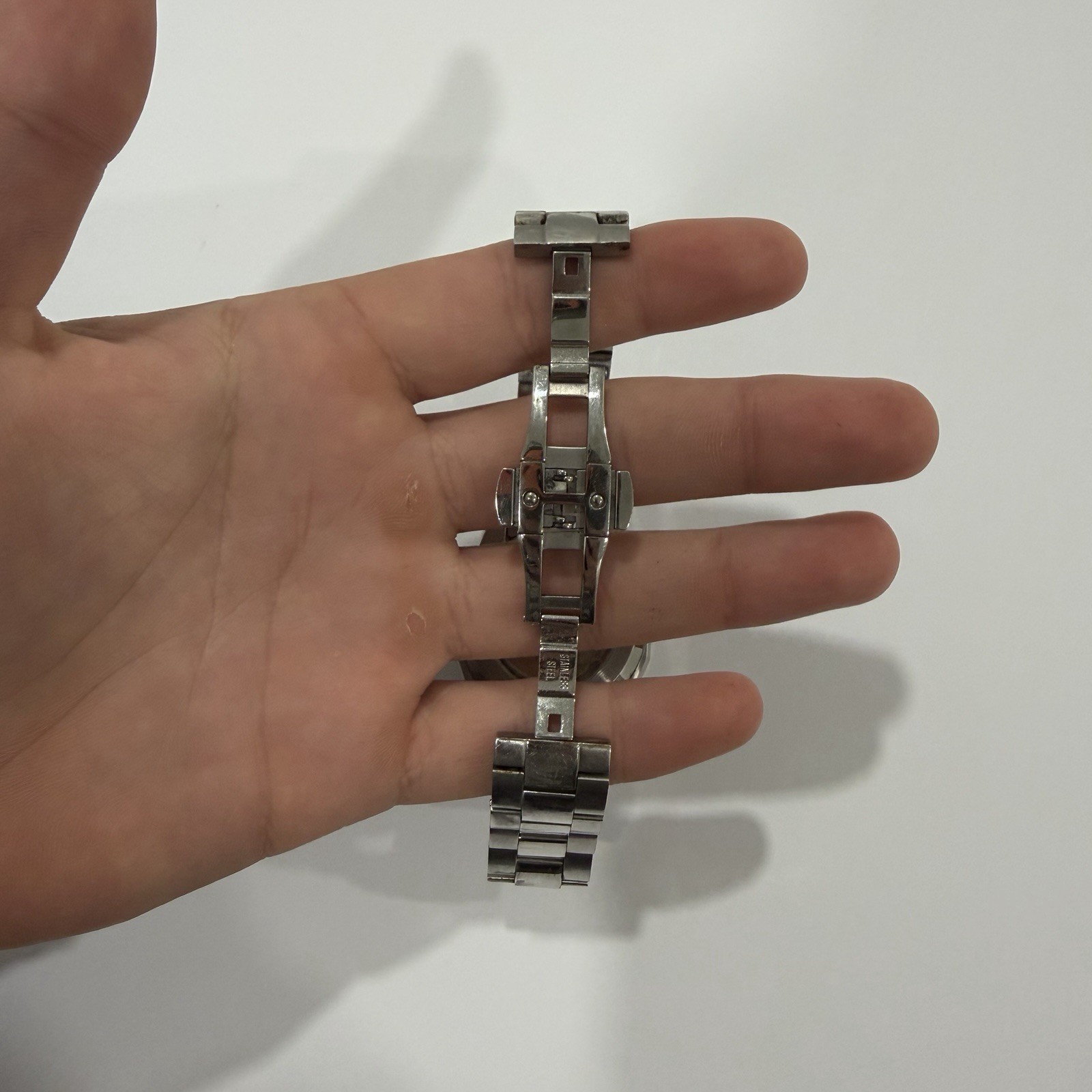 Bulova Surveyor Silver Dial Stainless Steel Bracelet Date Watch w/ Box Manual