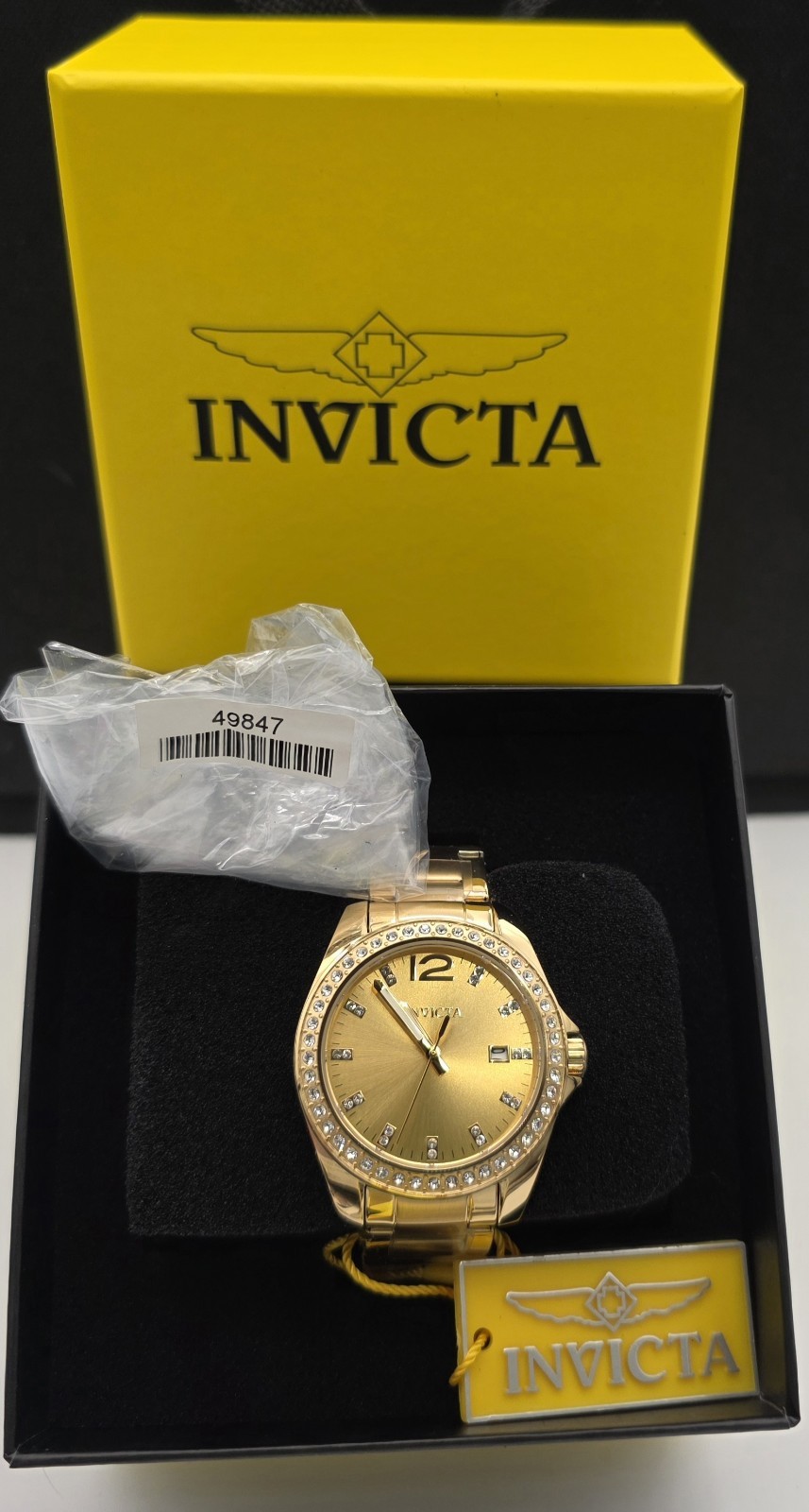 NEW Invicta Angel Unisex Watch – 38mm, Gold (49847)#0359