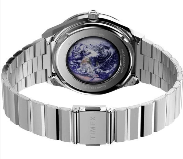 Q Timex x NASA Space Moon Phase Stainless Steel Men’s Watch TW2Y56700