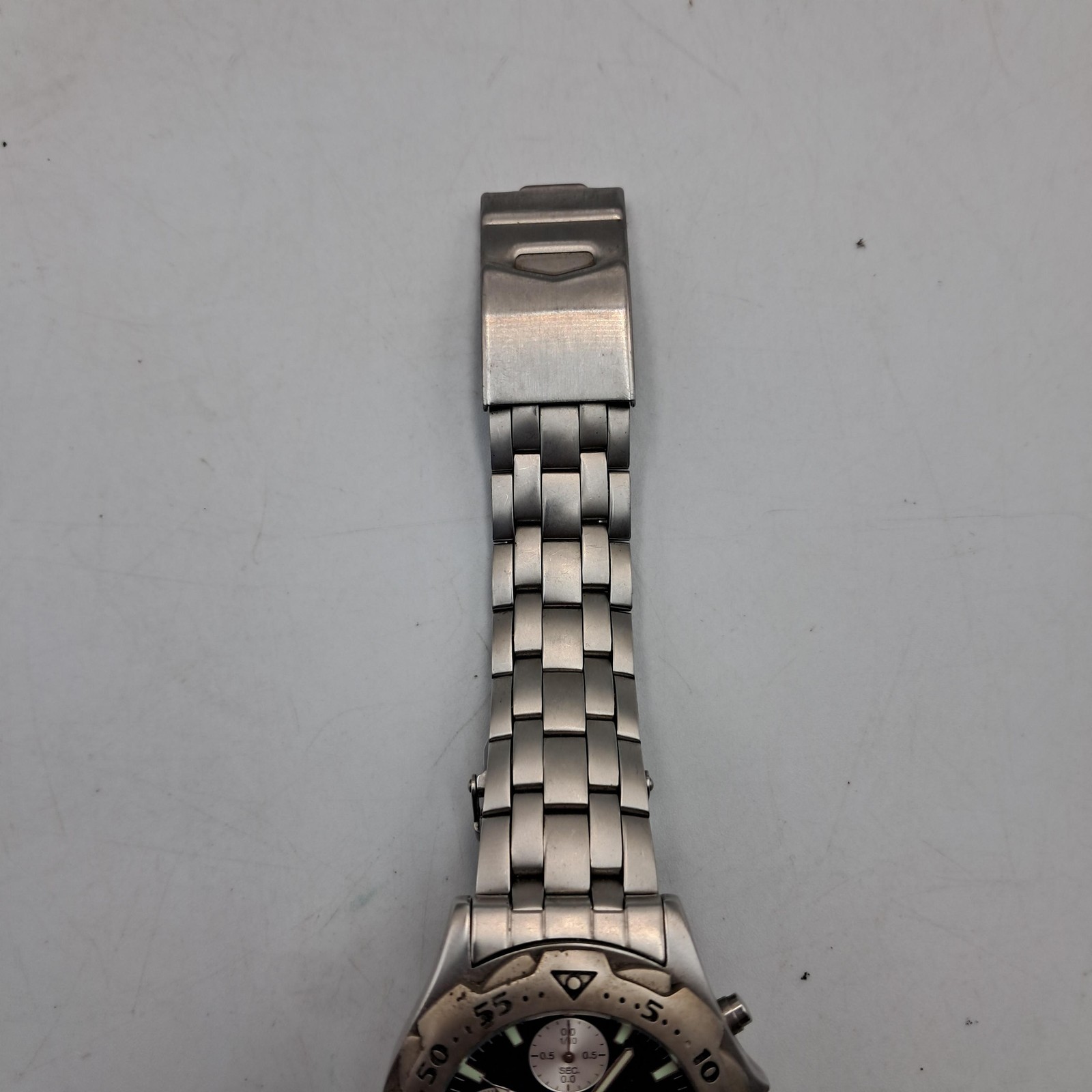 Pulsar V657-X027 Mens Watch Blue Dial Chronograph 100m Stainless Steel Quartz