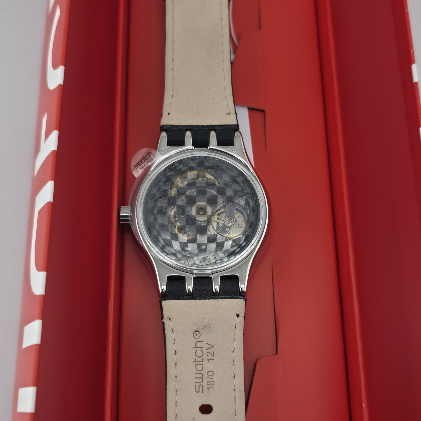 Swatch Sistem51 Solaire YIS414 Automatic Watch 42mm Dark Gray Lacquered Swis New