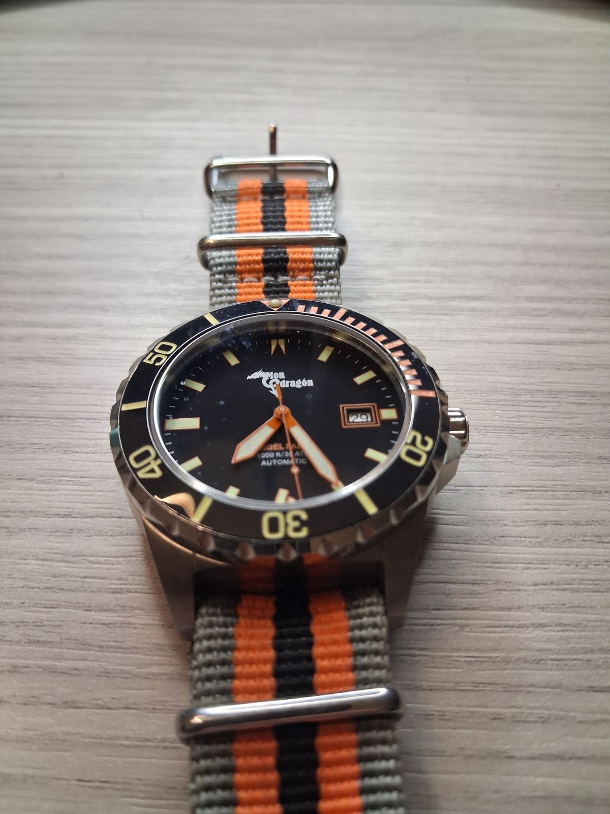 Mon Dragon Angel Falls Automatic Diver 1000M Swiss Limited 282/300 Men’s Watch
