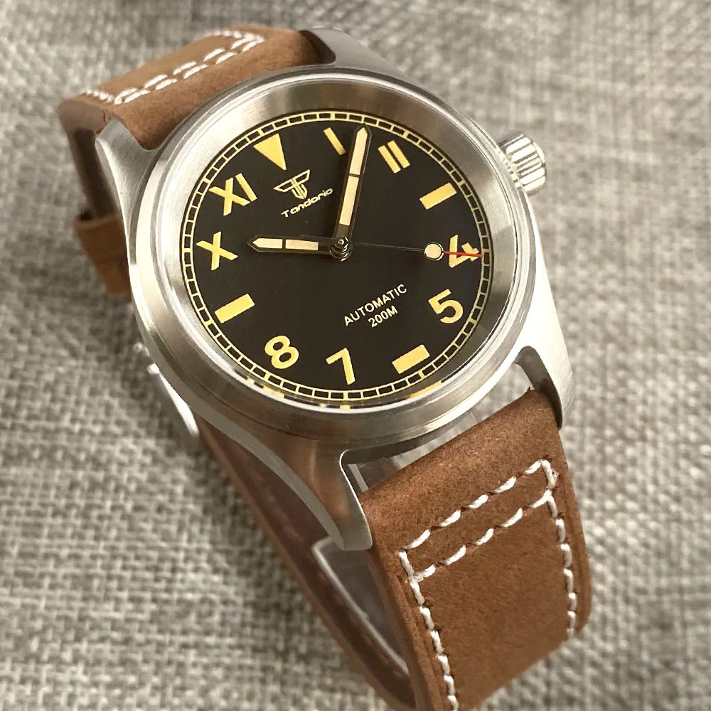 Tandorio 36mm Automatic Diver Men Watch California Dial For Japan NH35/Miyota