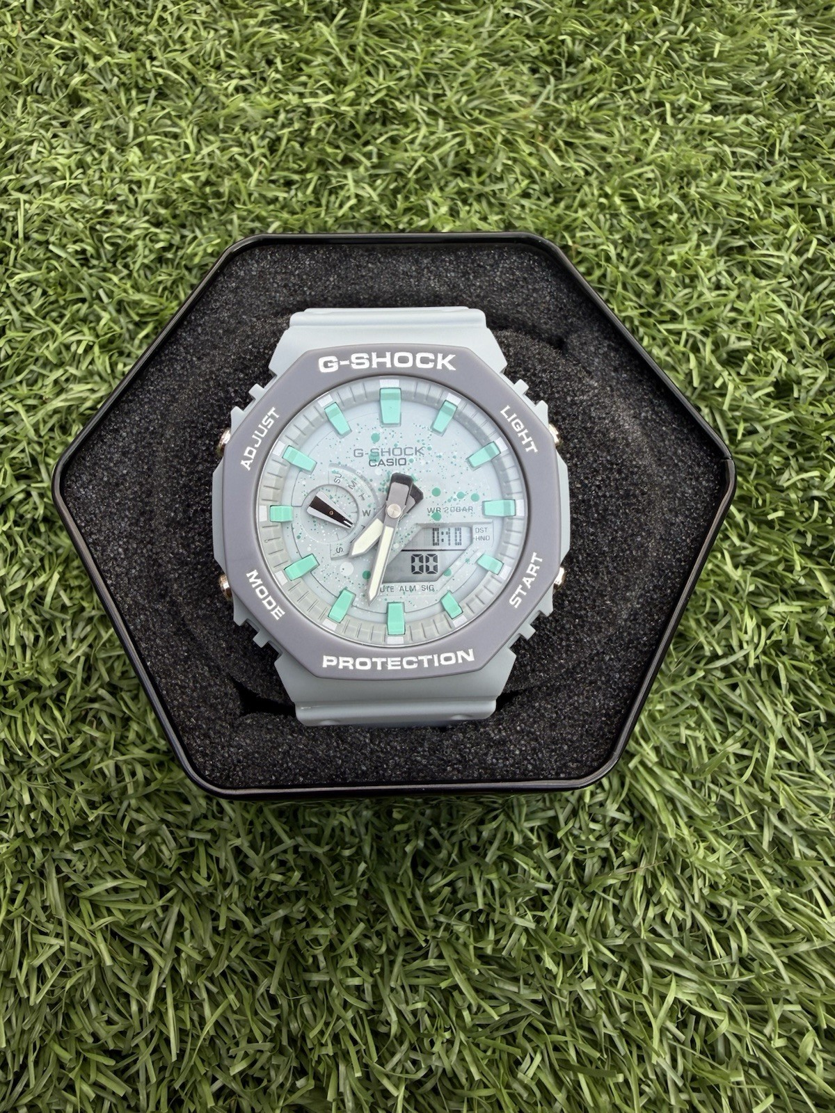 Casio G-SHOCK Analog-Digital Quartz Gray Resin 45mm 200m Watch w/ Box