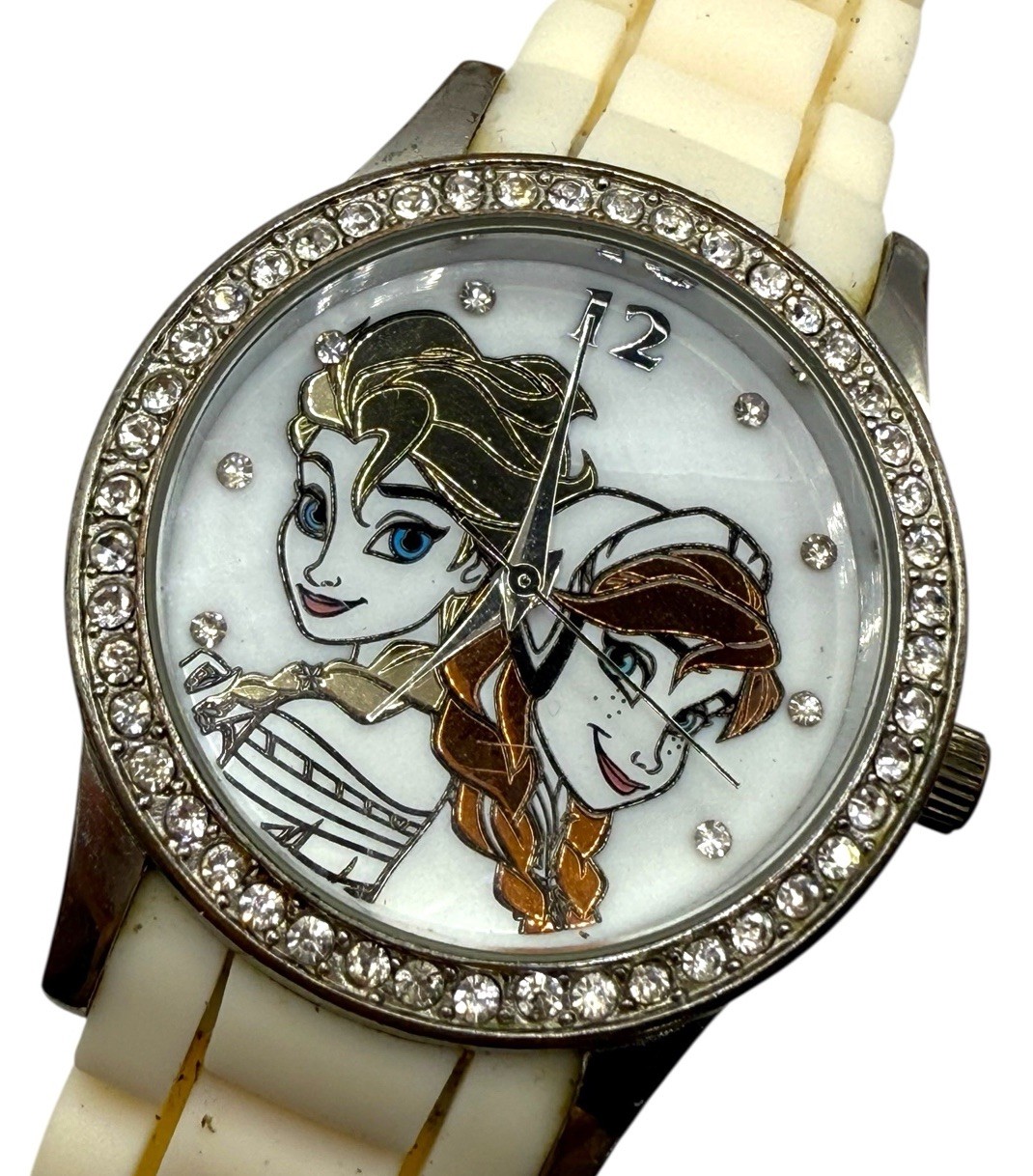 Disney Frozen Ana Elsa Analog Watch Women Youth w Crystals New Battery