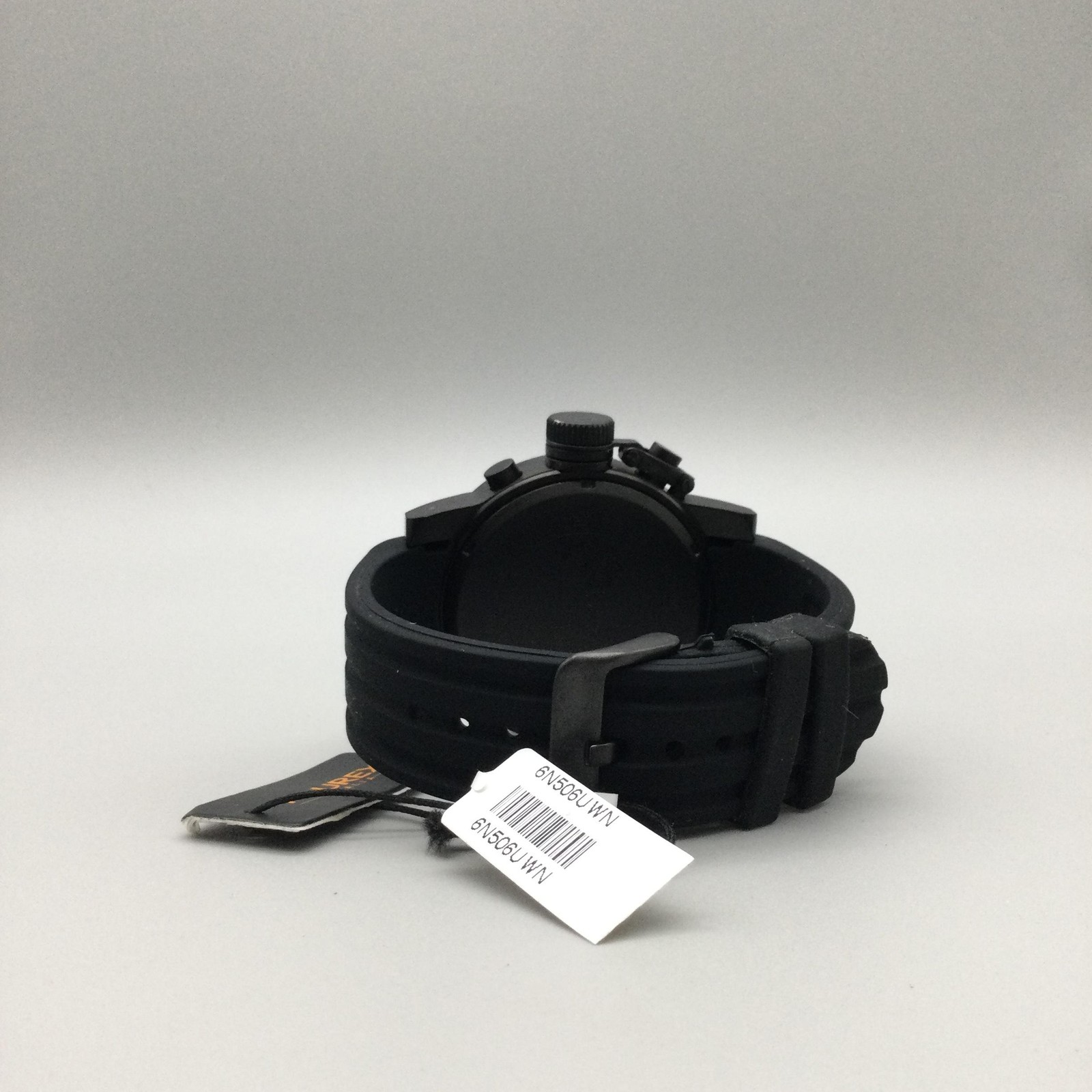 Haurex Italy Turbina II Mens Watch 48mm Black Dial Chronograph Date New Battery
