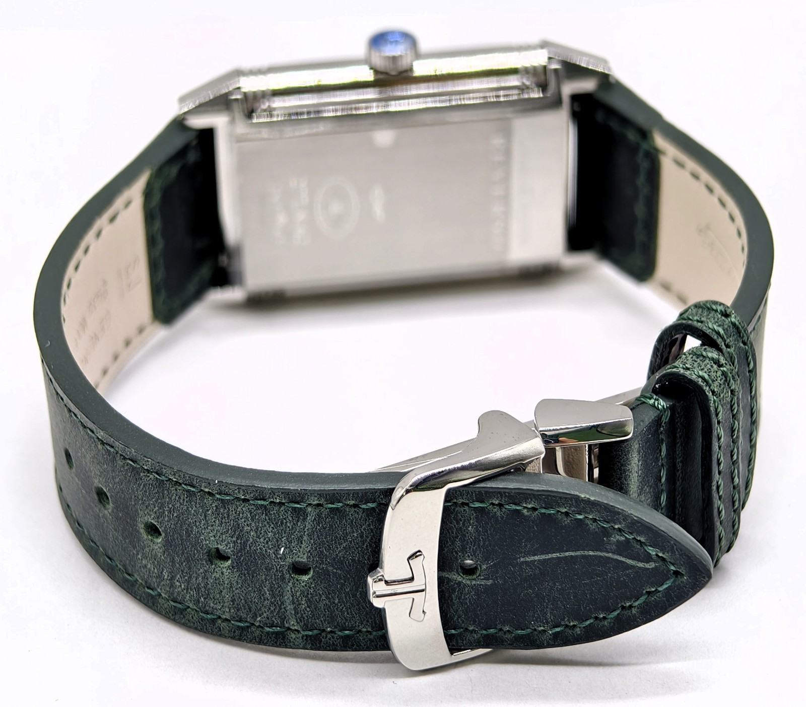 Luxury Jaeger Lecaultre Reverso Green Sub Dial Quartz Men’s Wrist Watch Pen