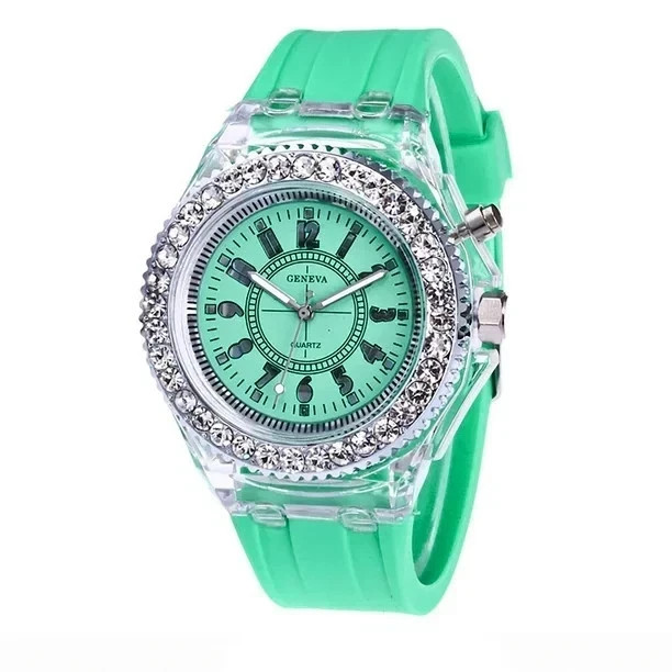 Mens Womens LED Watches Luminous Quartz Watches by Geneva