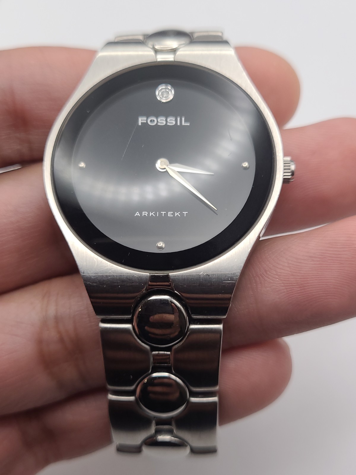 Fossil ARKITEKT Men’s Watch FS-2760 Stainless Steel New Battery Working