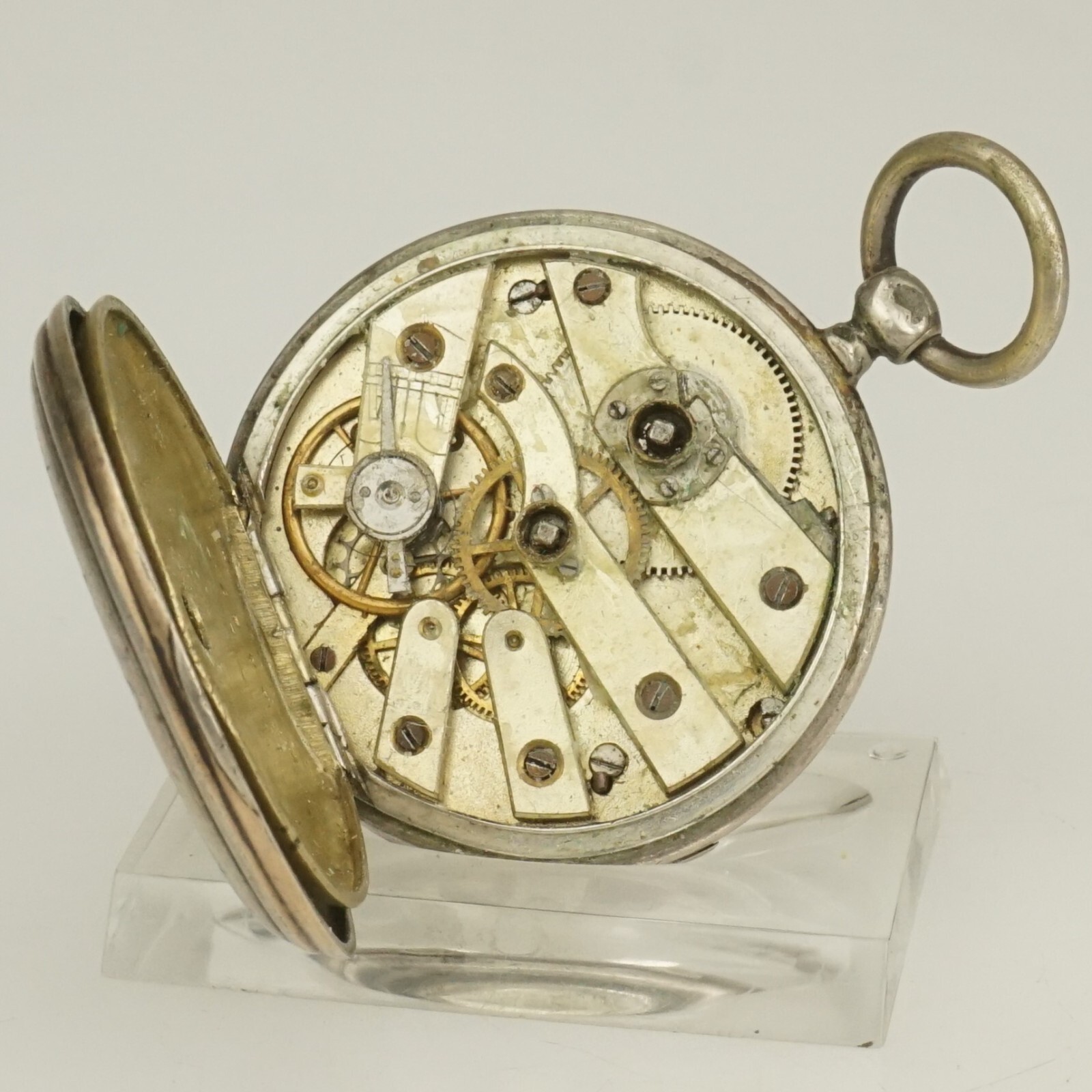Rare! Antique Silver Pocket Watch Men’s no fusee duplex chronometer repeater RAR