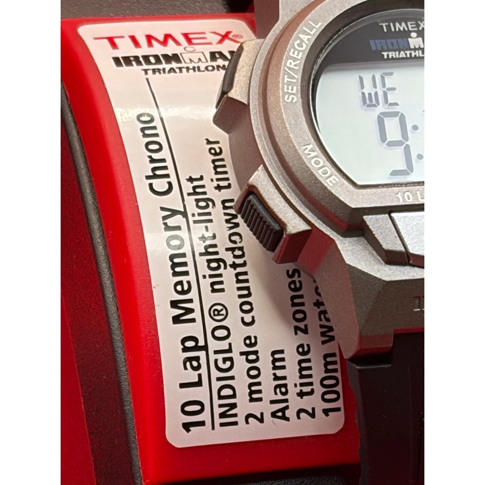 Timex Ironman Triathlon 10-Lap Memory Chrono (T5K223)New Old Stock 1986