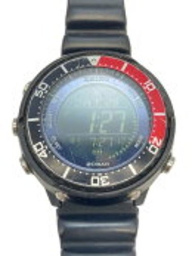 SEIKO Prospex Fieldmaster S802-00A0 Solar Digital Watch Black Rubber Pre-owned