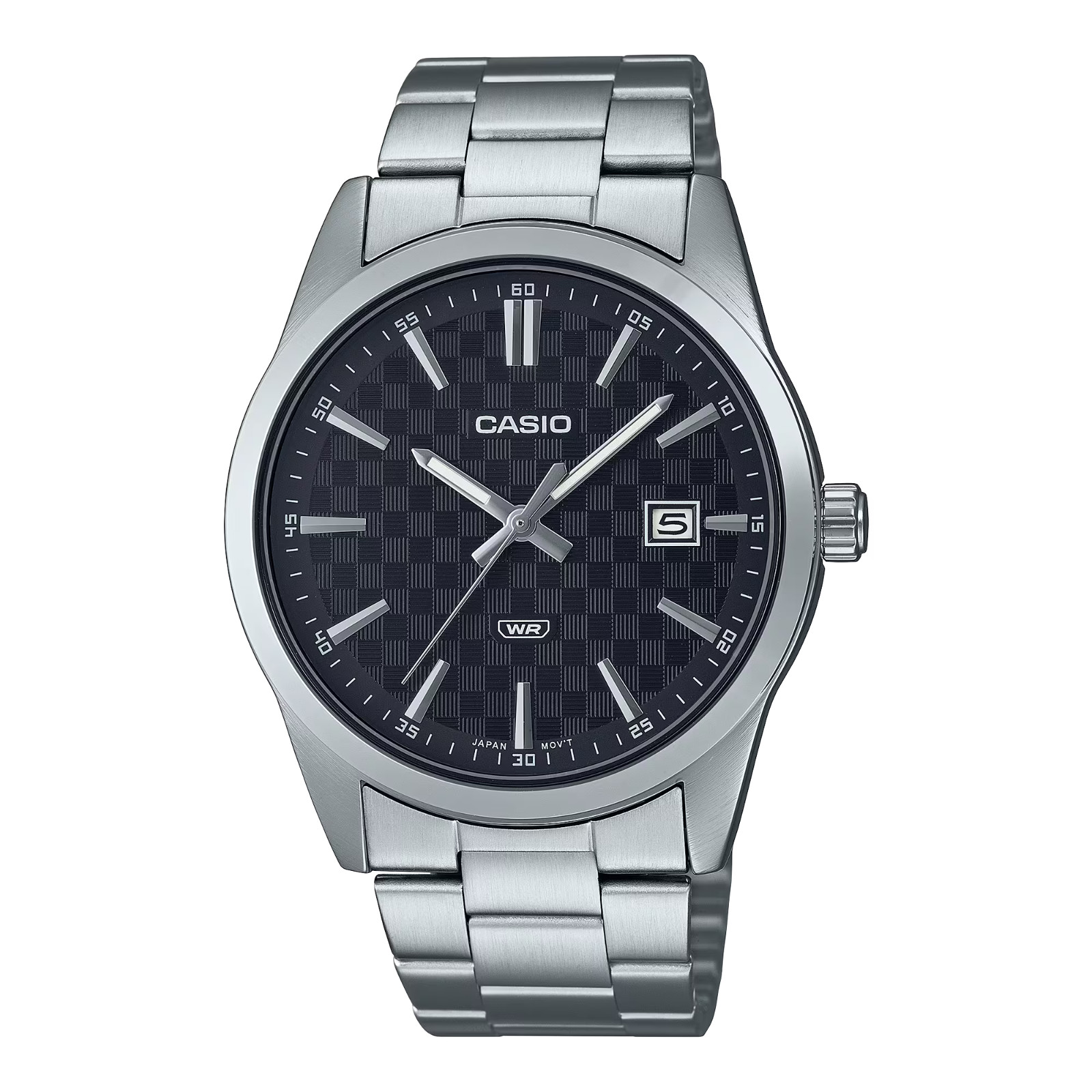 Casio MTP-VD03D-1A PRE-OWNED Men’s Watch Stainless Steel Band Quartz Movement