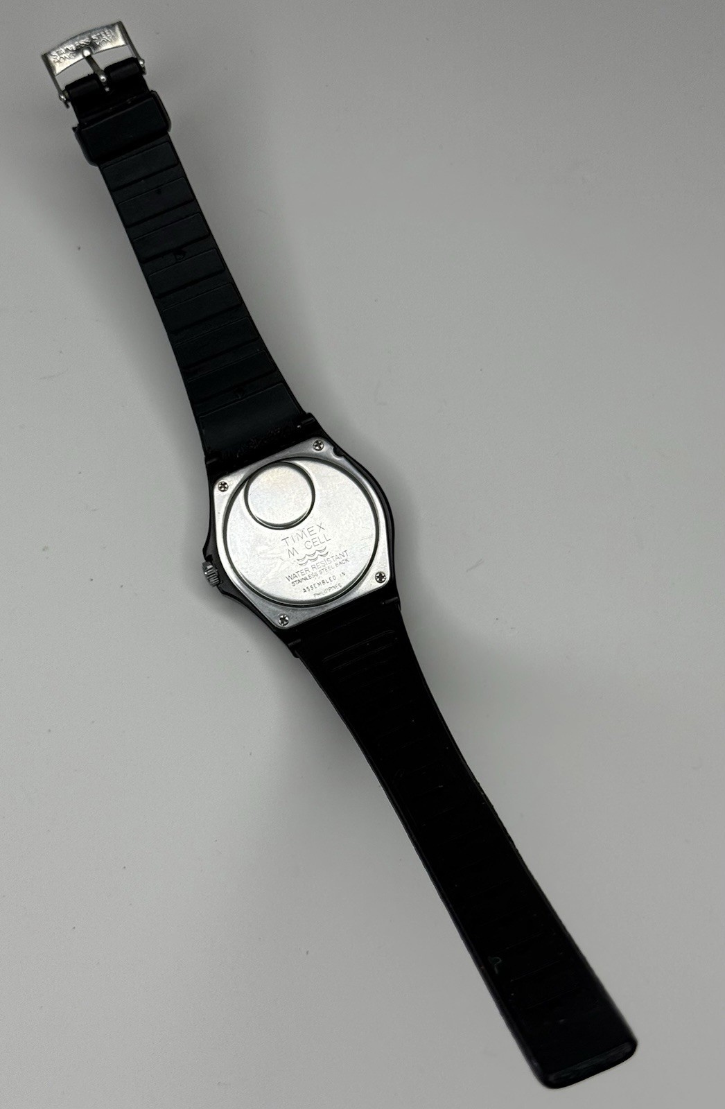 Vintage 1979 Timex Black Max Sport Quartz M Cell Wrist Watch 33mm Philippines