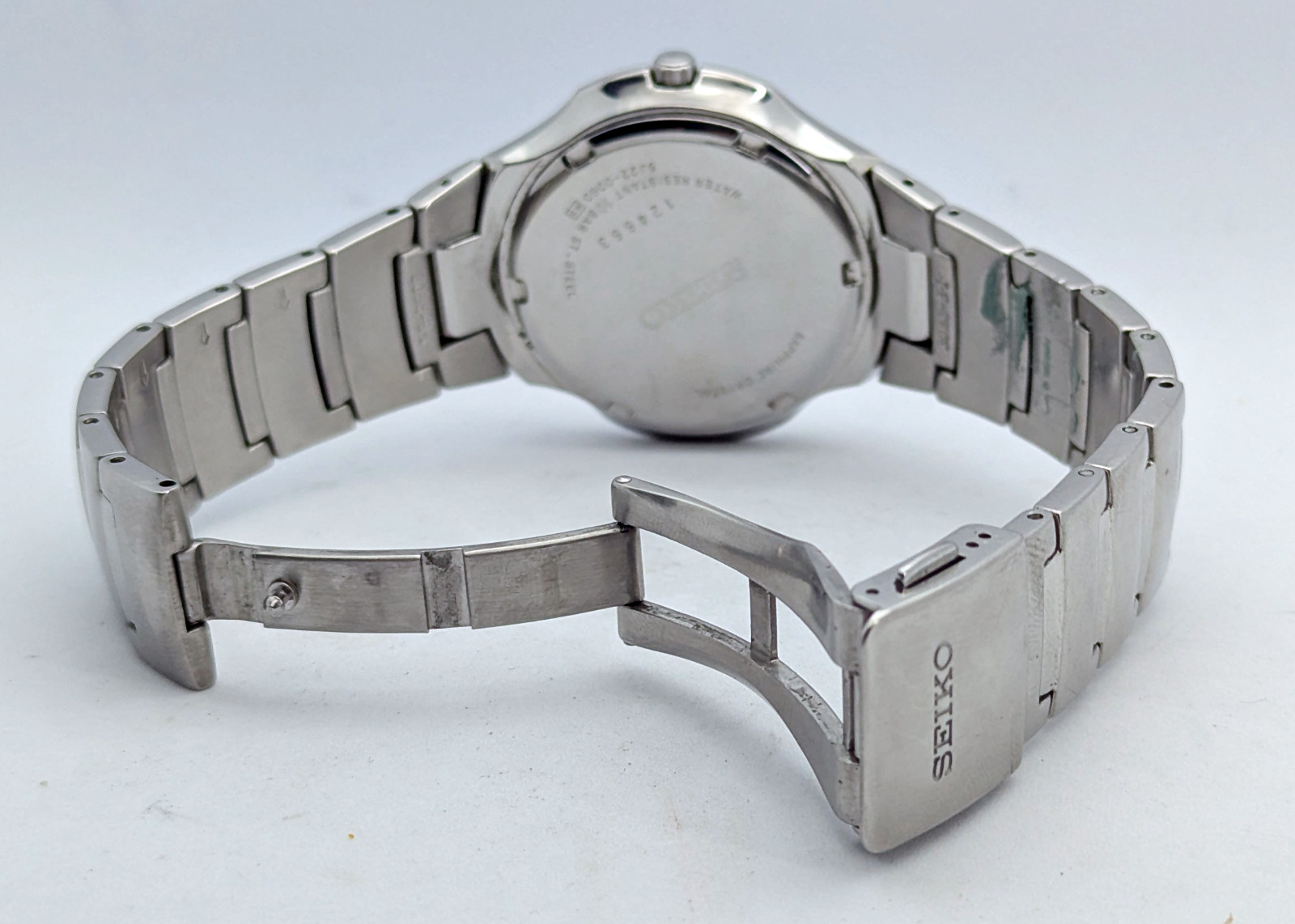 Seiko Premier Auto Relay 5J22 White Dial Sapphire | New Capacitor & Hinged Box