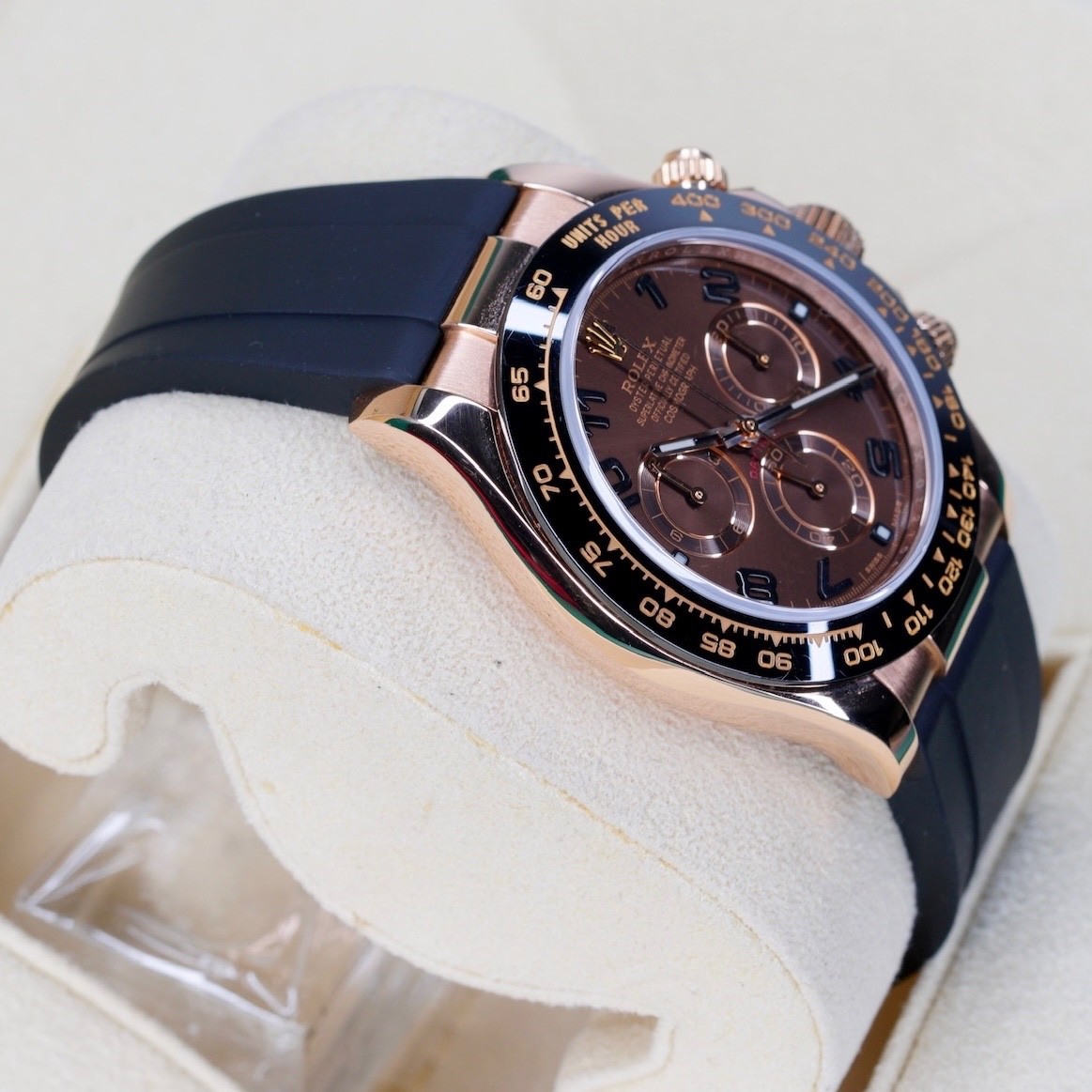 Rolex Daytona 116515LN CHOCO ARABIC Brown Arabic Dial Rose Gold Oysterflex 40mm