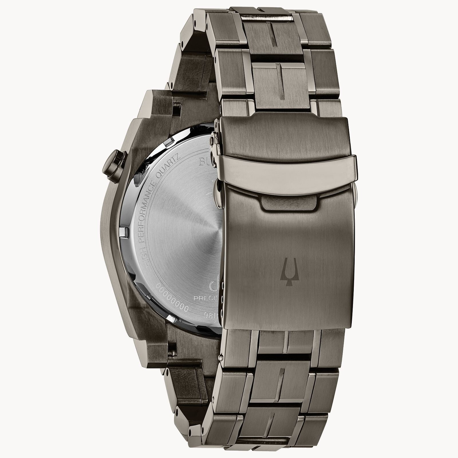 Bulova Precisionist 46.5mm Gray/Blue Stainless Steel Case with Gray Stainless 98