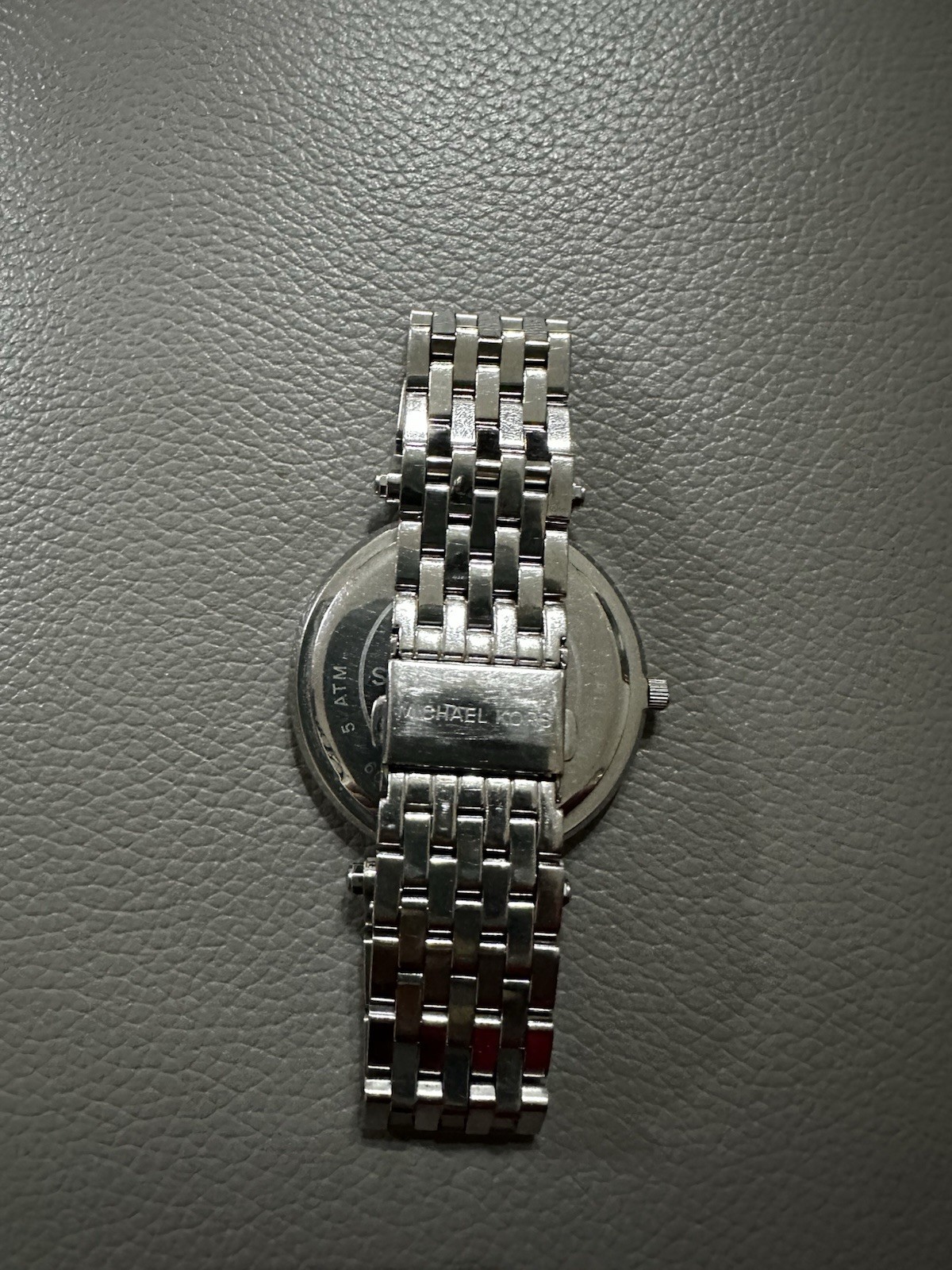 Michael Kors Women’s Silver Stainless Bracelet Watch Crystal Bezel