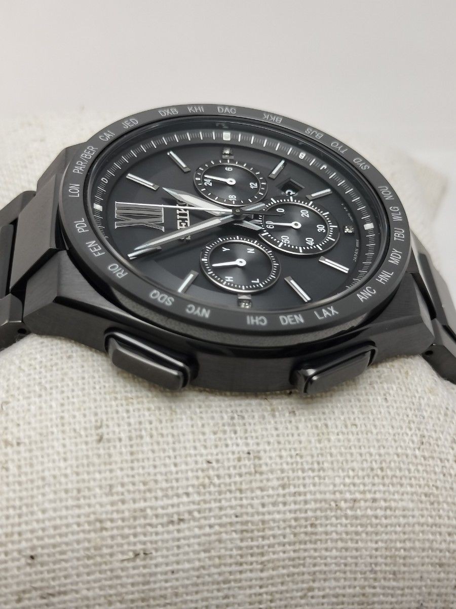 [B1P] Seiko Brightz 8B92 World Time Radio Solar Titanium Chrono [t9n]