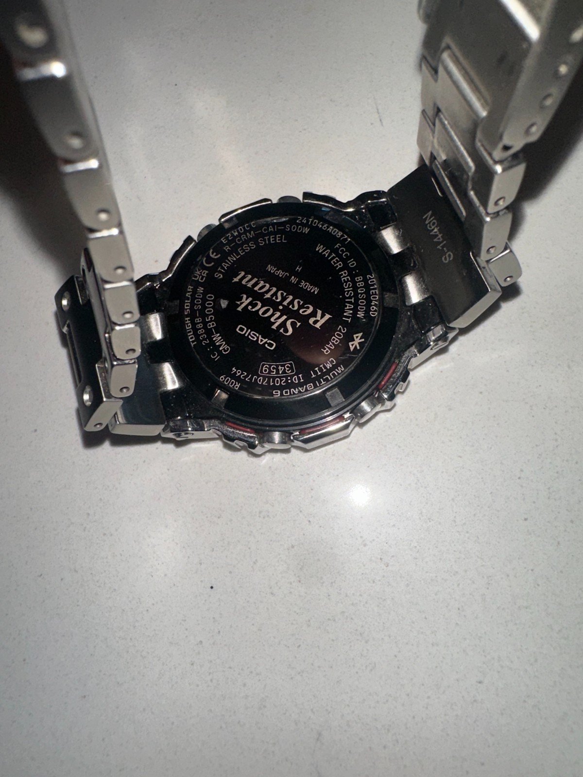 G-Shock Full Metal Silver Bluetooth Tough Solar Men’s Watch GMW-B5000D