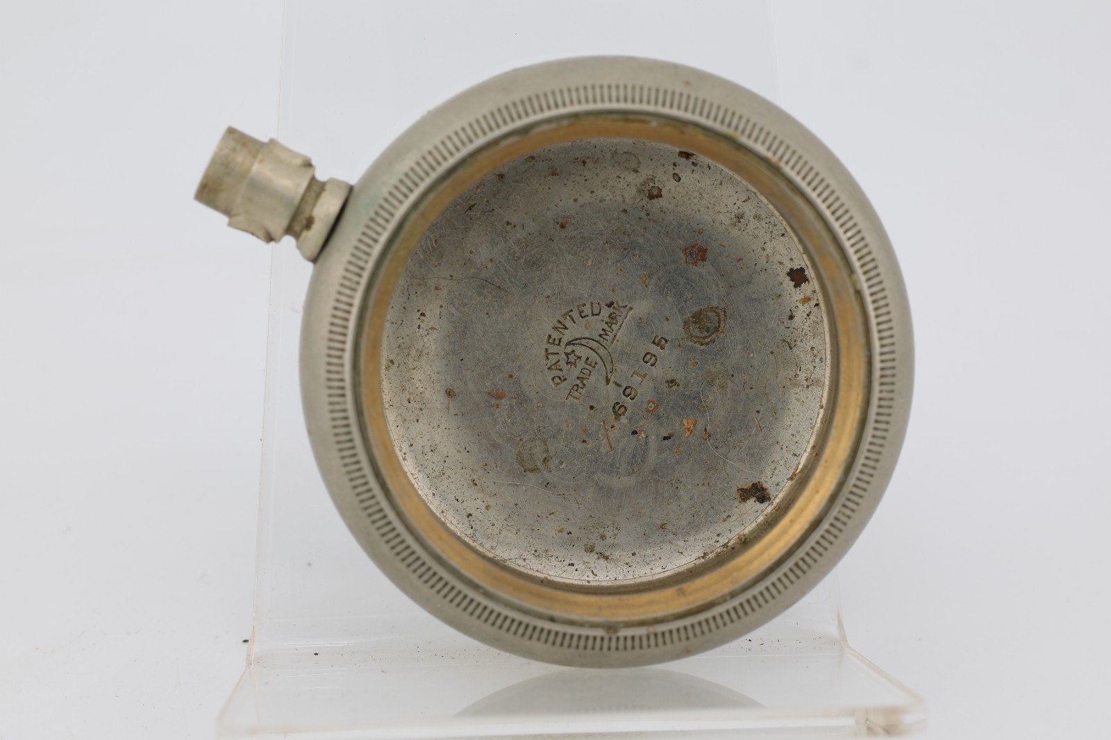TRADEMARK CRESCENT HINGED 18s POCKET WATCH CASE 58.17mm, 45mm MOVEMENT SEAT (M8)