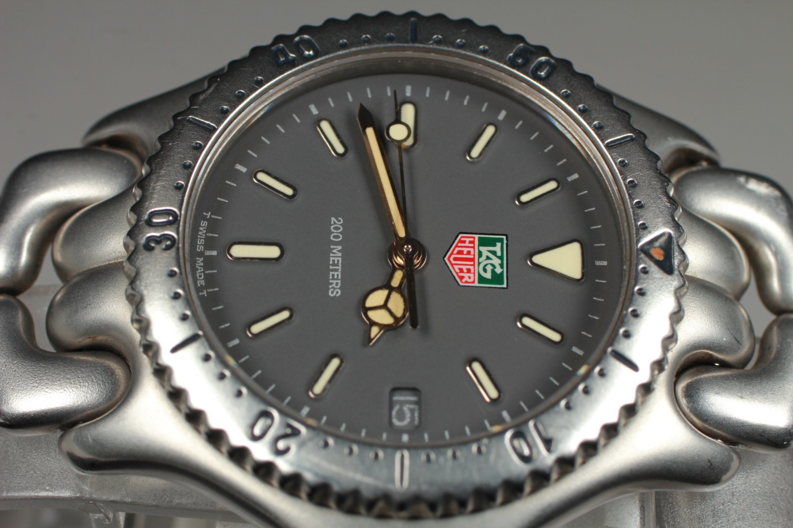 【EXC+++++】 Tag Heuer S99.213M Gray Dial Date 36mm Men’s Quartz Watch from JAPAN