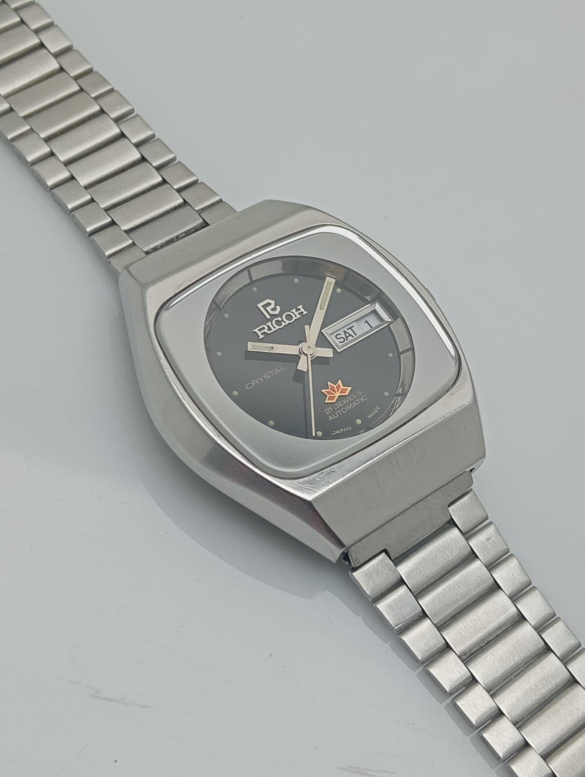 Ricoh Crystal Automatic 21J Day/Date Vintage Men’s Watch