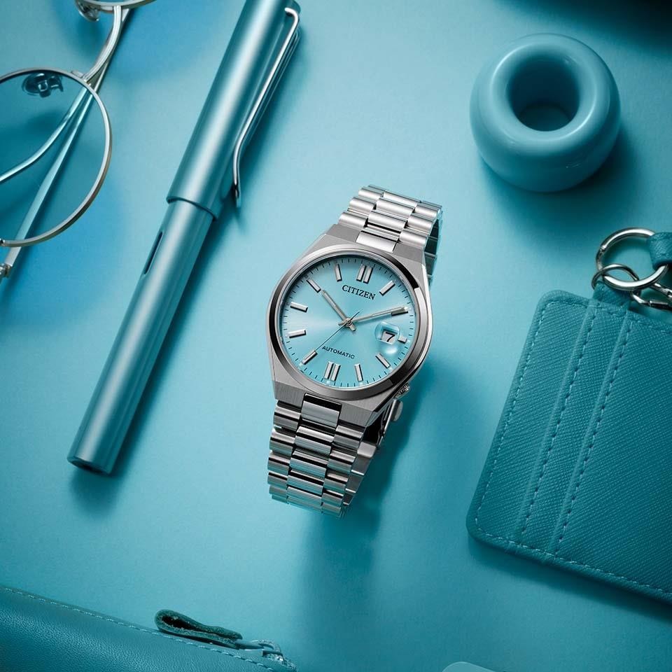 CITIZEN COLLECTION NJ0151-88M Silver Blue Stainless Men Japan Watch NEW