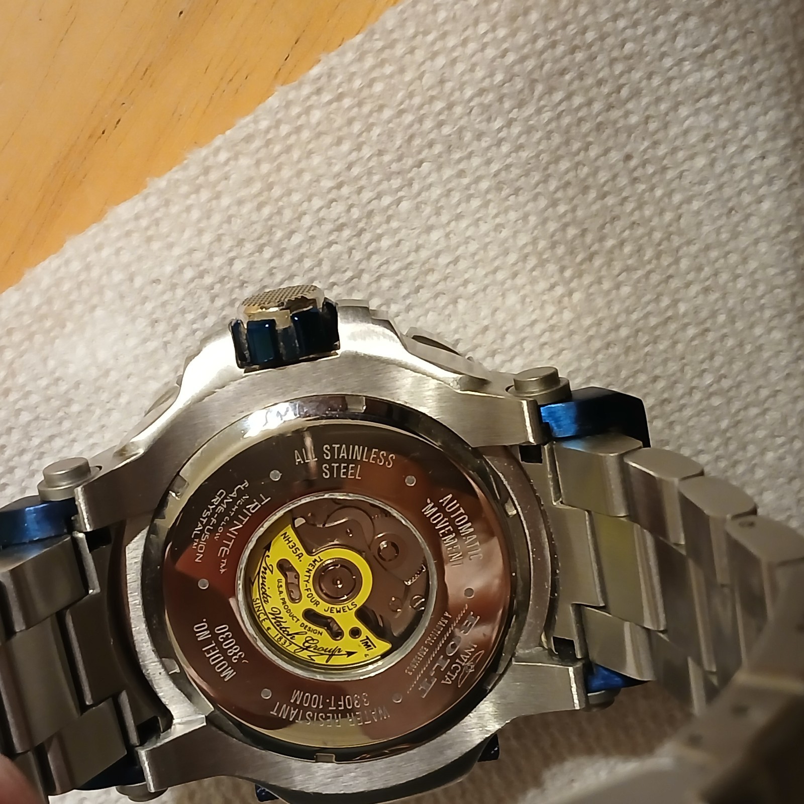 Invicta Bolt Men’s Watch – Automatic Movement Blue Stainless Steel (38030