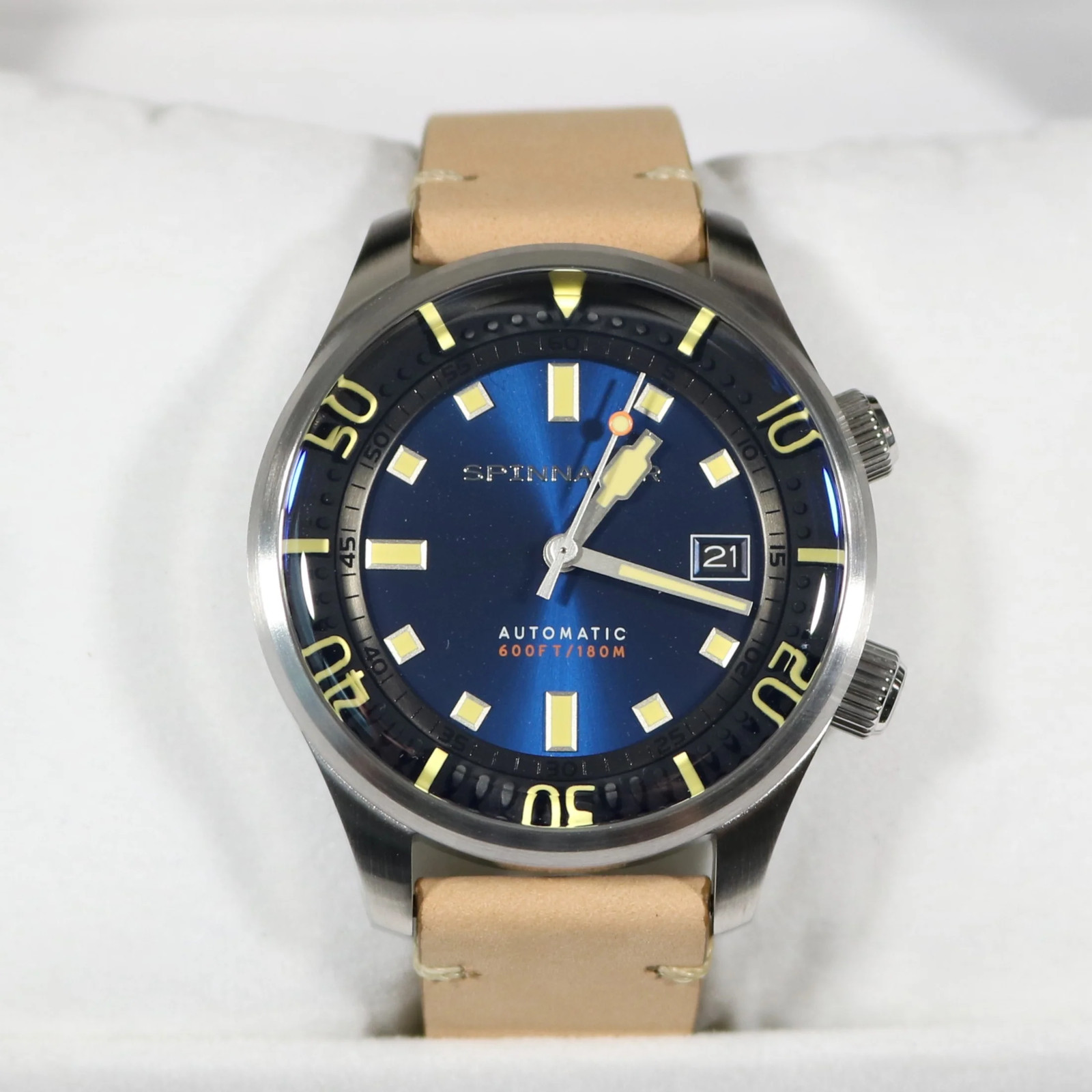 Spinnaker Bradner Blue Dial Brown Leather Strap Men’s Watch SP-5062-05