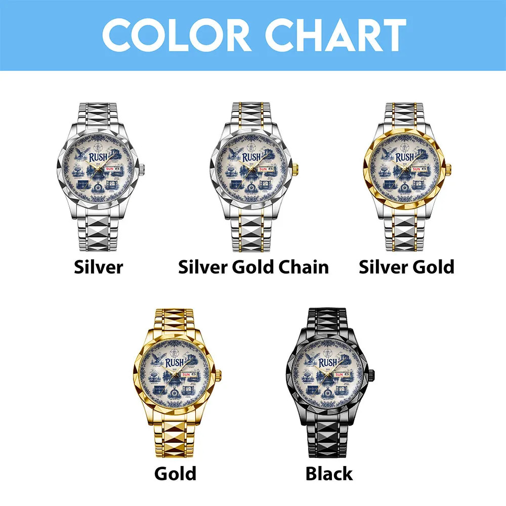 Rush Alloy Luxury Quartz Watch