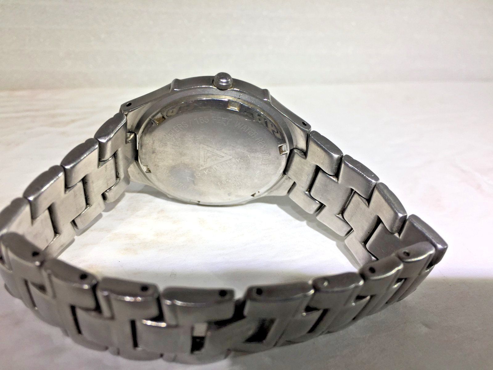 Fossil Arkitekt Watch Men 36mm Blue Dial Stainless Steel FS-2701 New Battery!