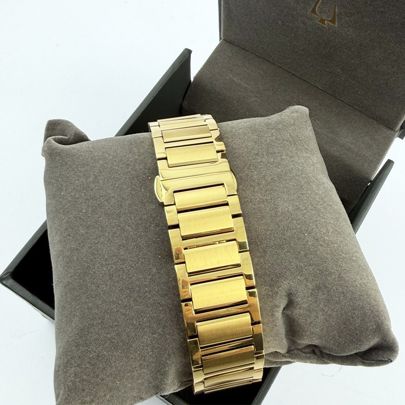 Bulova Modern Millennia Black Dial Men 97A183 Quartz Watch 41mm Gold Stainless