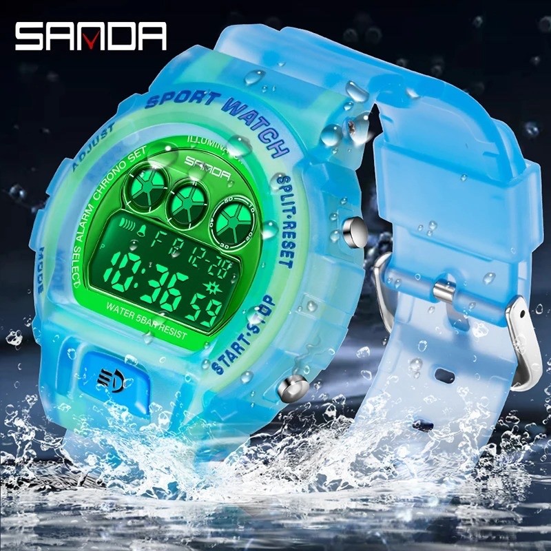 Analog Digital Led Watch WaterProof