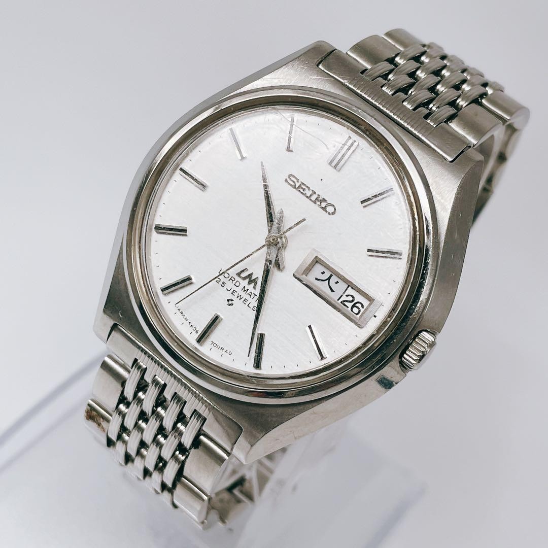 Working SEIKO LM day date vintage men’s 7019 7040