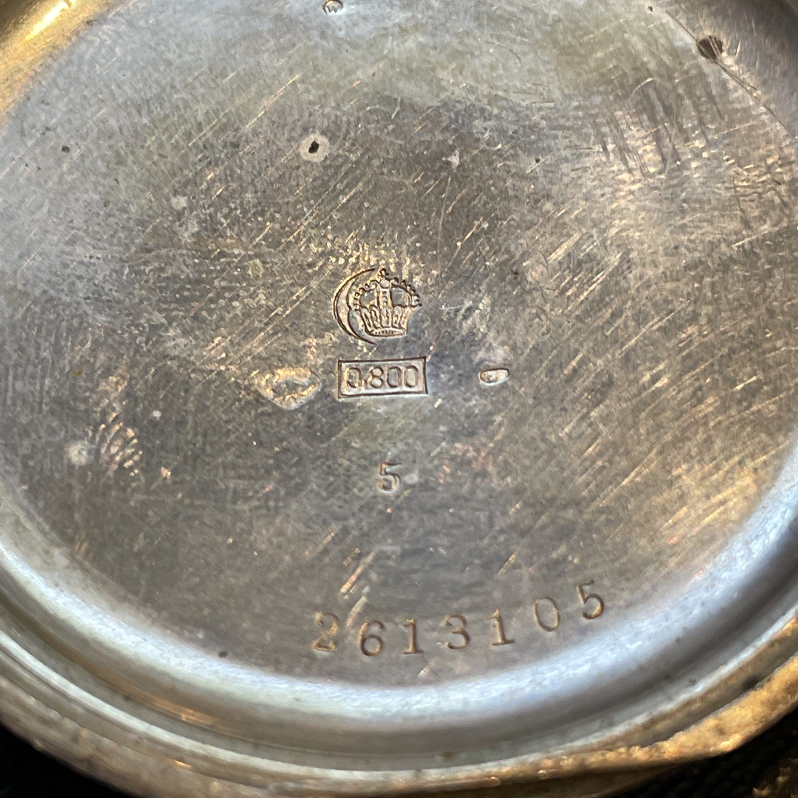 Vintage Norwegian Pocket Watch project or Sterling Silver scrap Hans Amundsen