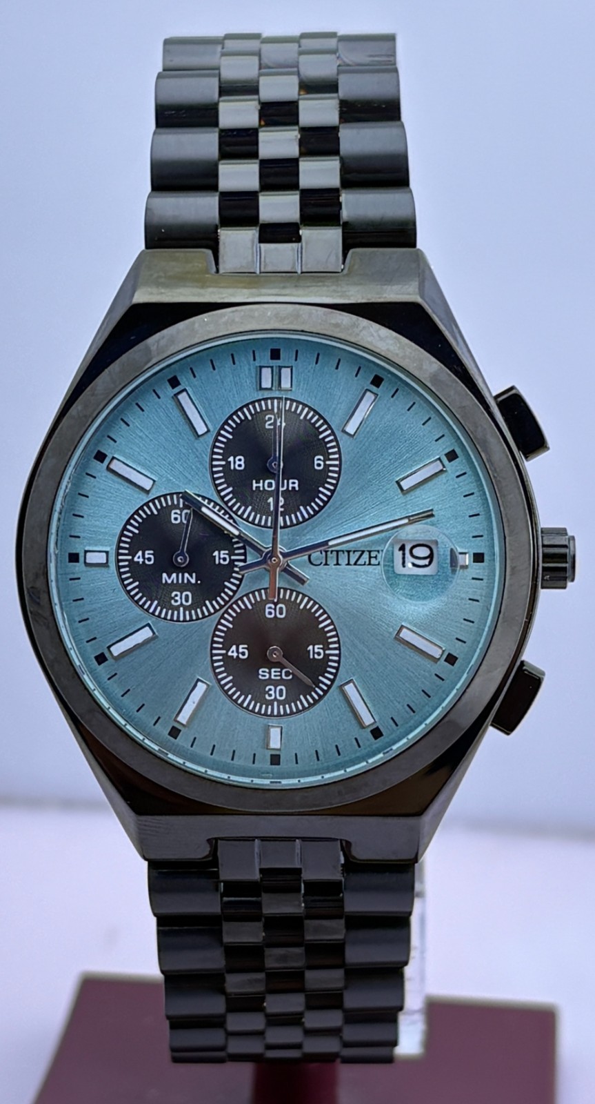 Refurbished Citizen Chronograph Quartz Blue Dial Sub-Sec/Date Wristwatch