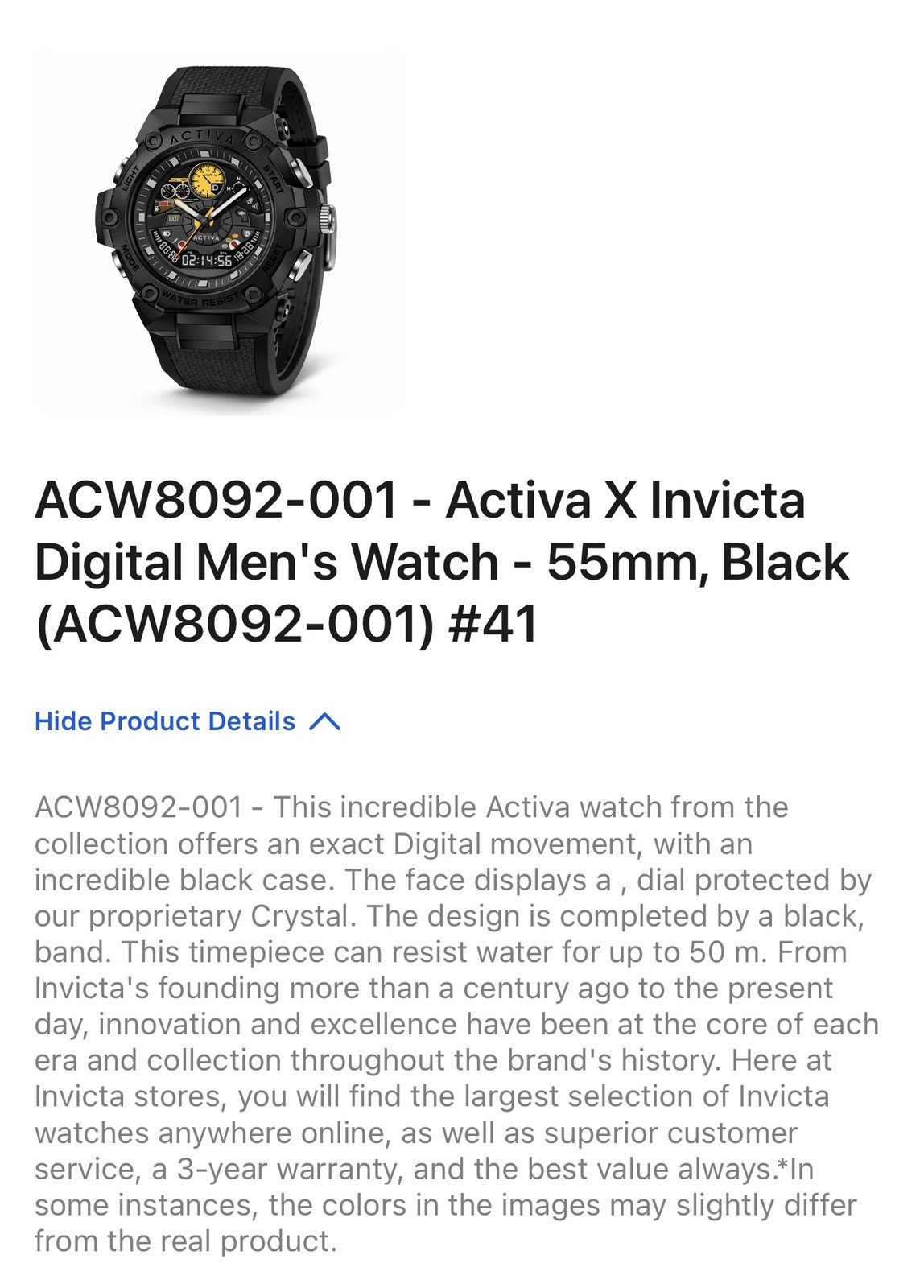 Activa Race Car Dashboard Quartz Watch ,Black Brand New In Box