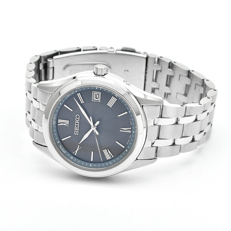 Seiko Selection SBTM359 Quartz Blue Gray Dial 37 mm Watch