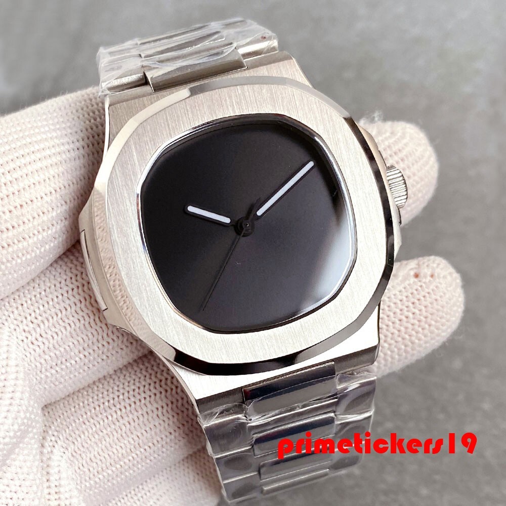 Tandorio NH35 Simple Sterile Dial Sapphire Automatic Square Watch for Men PT5000