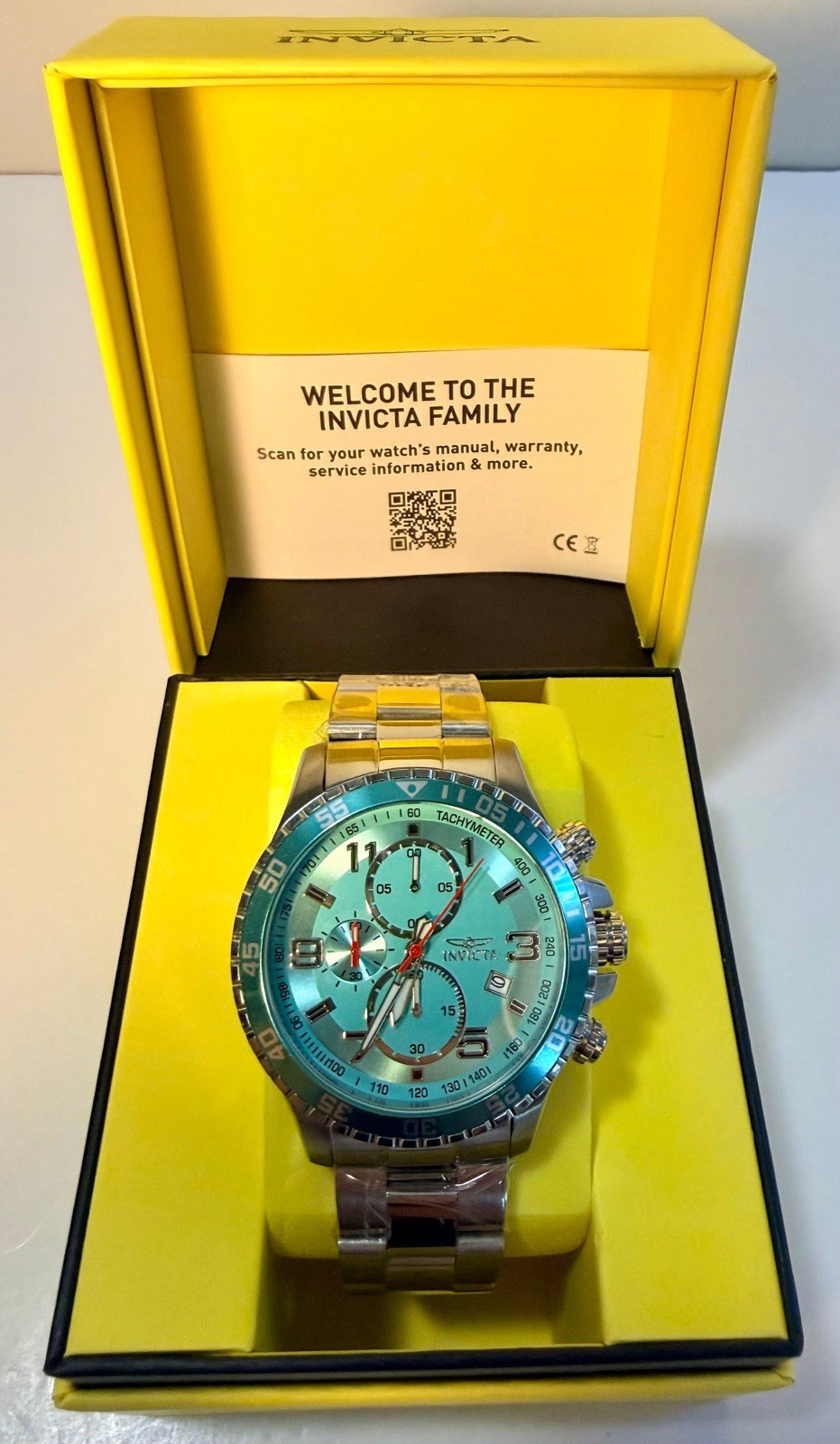 Invicta Specialty 69820 Classic Bold Blue Dial Steel Chronograph 48mm Watch