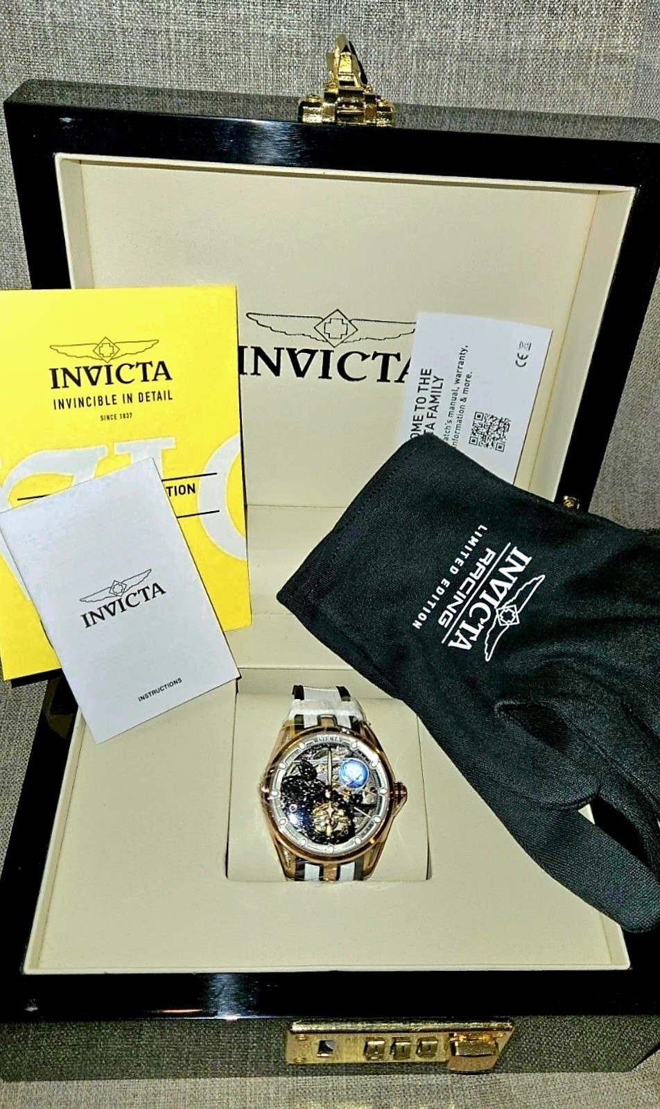 NEW Invicta Celestial Naosia Automatic Men Watch Skeleton Dial 45mm Model 70089