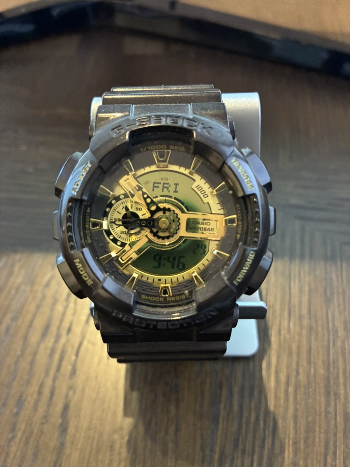 CASIO G-Shock GA-110BR Black Dial Resin Wristwatch Used