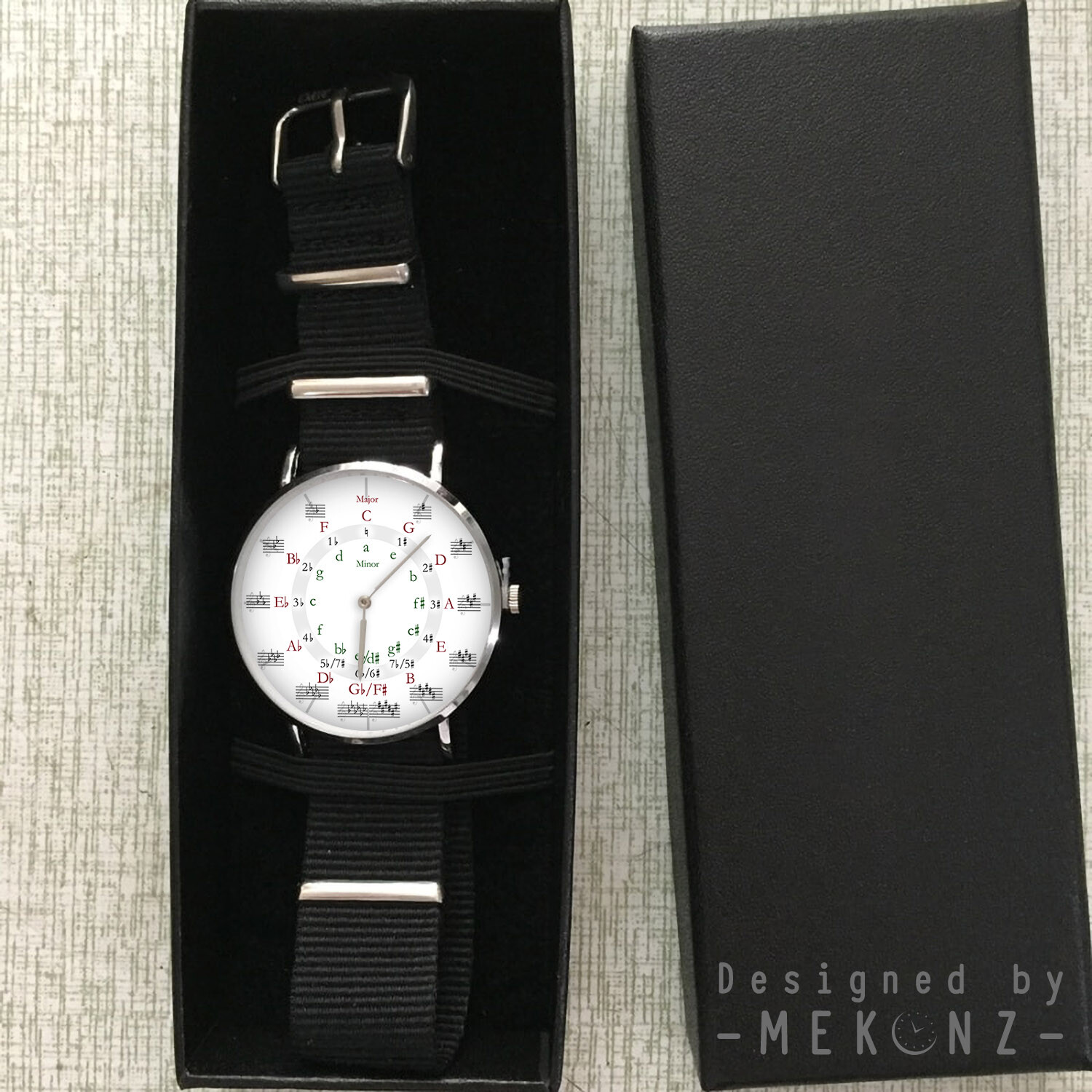 Circle of Fourths Nylon Watch | Major Minor Keys | Circle of Fifths | Musician