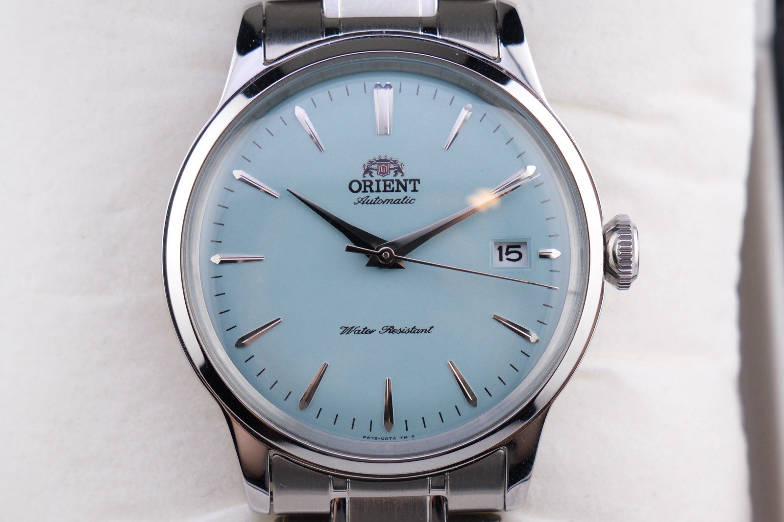 Orient Classic Automatic Bambino 38 “Tiffany Baby Blue” Lim Ed MINT 7.5”